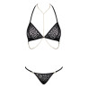 Obsessive Ensemble Panthera 2 Pièces - Noir